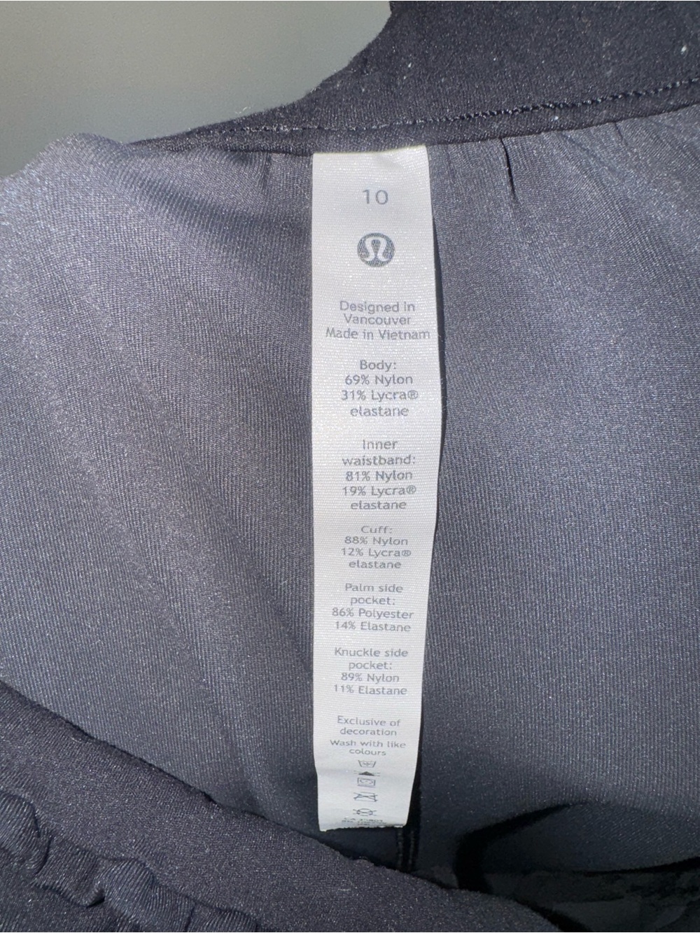 Lululemon Black Gray Camo Jogger Pants Women’s Size 10 - Picture 5 of 5